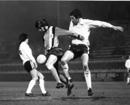 Barry Butlin controls the ball