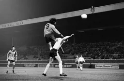 Barry Butlin goes in aggressively