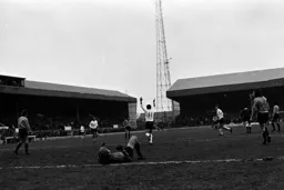John Aston celebrates his goal