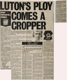Match Report: Bolton Wanderers vs Luton Town FC (23rd Mar 1974)