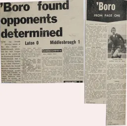 Match Report: Luton Town FC vs Middlesbrough (30th Mar 1974)