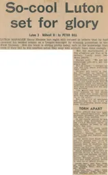 Match Report: Luton Town FC vs Millwall (20th Apr 1974)