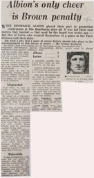 Match Report: West Bromwich Albion vs Luton Town FC (27th Apr 1974)