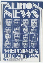Programme: West Bromwich Albion vs Luton Town FC (27th Apr 1974)