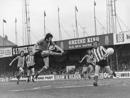 Barry Butlin fires in a shot