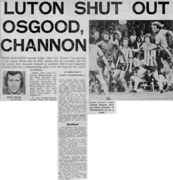 Match Report: Luton Town FC vs Southampton (3rd Aug 1974)