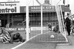 No stopping Barry Butlin's header