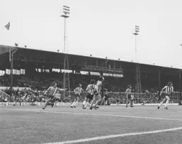 Town forwards wait for the ball to come over