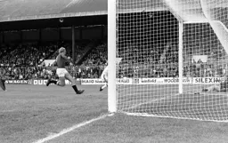 Jimmy Husband with the first goal