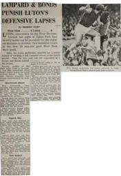 Match Report: West Ham United vs Luton Town FC (19th Aug 1974)