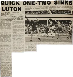 Match Report: West Ham United vs Luton Town FC (19th Aug 1974)