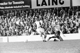 John Aston bamboozles the Boro defender