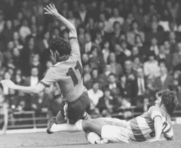 Adrian Alston can't find a way through the Rangers defence