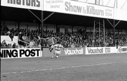 Adrian Alston leaps out of the way