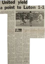 Match Report: Leeds United vs Luton Town FC (7th Sep 1974)