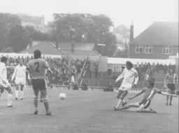 Barry Butlin helps out in defence