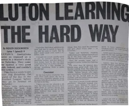Match Report: Luton Town FC vs Ipswich Town (14th Sep 1974)