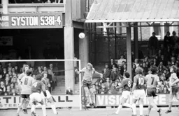 Steve Buckley heads clear