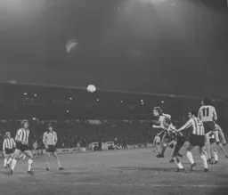 Steve Litt joins the Luton attack to power in a header