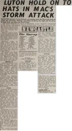 Match Report: Newcastle United vs Luton Town FC (2nd Nov 1974)