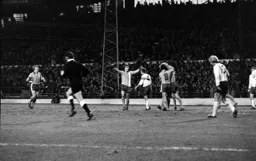 John Faulkner accepts the congratulations of his team mates