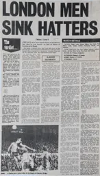 Match Report: Chelsea vs Luton Town FC (7th Dec 1974)