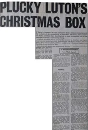Match Report: Luton Town FC vs Derby County (21st Dec 1974)
