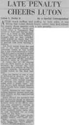 Match Report: Luton Town FC vs Derby County (21st Dec 1974)