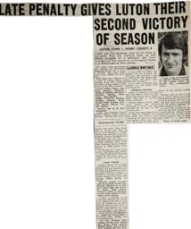 Match Report: Luton Town FC vs Derby County (21st Dec 1974)