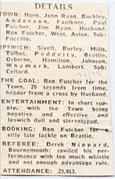 Match Report: Ipswich Town vs Luton Town FC (26th Dec 1974)