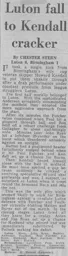 Match Report: Luton Town FC vs Birmingham City (4th Jan 1975)