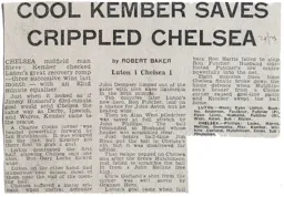 Match Report: Luton Town FC vs Chelsea (11th Jan 1975)