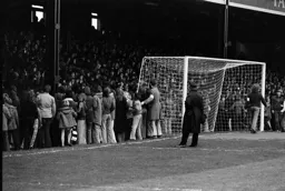 Luton crowd spills out of the Oak Road End