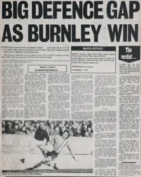 Match Report: Burnley vs Luton Town FC (18th Jan 1975)