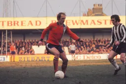 John Faulkner lays the ball off