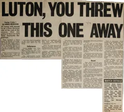 Match Report: Everton vs Luton Town FC (25th Feb 1975)