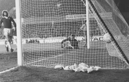 John Aston wheels away after scoring