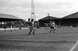 John Aston winds up his left leg for a shot