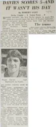 Match Report: Derby County vs Luton Town FC (29th Mar 1975)