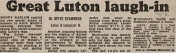 Match Report: Luton Town FC vs Leicester City (12th Apr 1975)