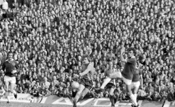 Alan West clears in front of a packed Kenilworth terrace