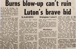 Match Report: Birmingham City vs Luton Town FC (19th Apr 1975)