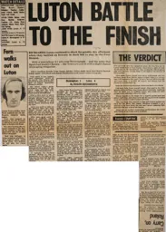 Match Report: Birmingham City vs Luton Town FC (19th Apr 1975)