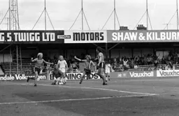 Town celebrating Ron Futcher’s goal