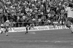 Peter Spiring clips the ball across