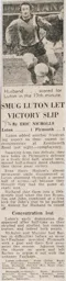 Match Report: Luton Town FC vs Plymouth Argyle (24th Sep 1975)
