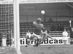 Peter Anderson about to be ruled offside