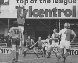 Peter Anderson hopes for a goalkeeper fumble