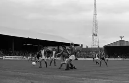 Adrian Alston tries to force his way through