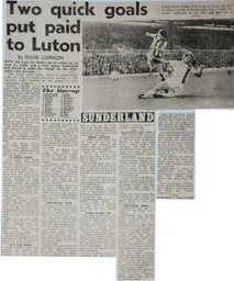 Match Report: Sunderland vs Luton Town FC (25th Oct 1975)